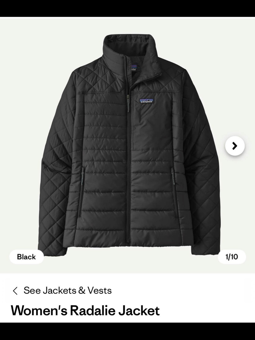 Patagonia Women's Quilted Radalie Jacket - GREEN (XS)